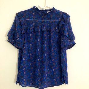 LOFT Puff Sleeves printed tops